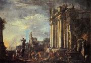 Giovanni Ghisolfi Landscape with Ruins and a Sacrificial Srene oil painting picture wholesale